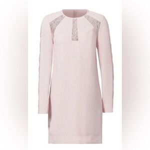 BCBGMaxAzria Payten Long-Sleeve Lace-Insert Shift Dress • Size S • New no Tags